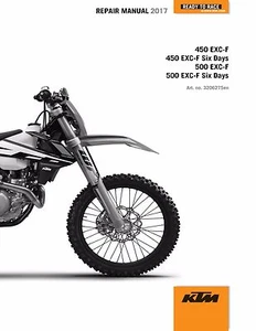 KTM Service Workshop Shop Repair Manual Book 2017 500 EXC-F SIX DAYS - Picture 1 of 12