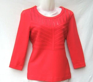 ESCADA RED ART NOUVEAU 3/4 MANGAS TOP BUSTO talla 35ins, 90cm, Pequeño - Imagen 1 de 5