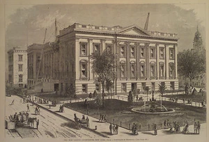 THE NEW COUNTY COURT HOUSE NEW YORK HARPER'S WEEKLY 1871 - Picture 1 of 2