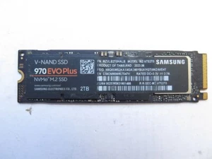 Used Samsung 970 EVO 2TB NVMe M.2 Internal SSD - MZ-V7S2T0 - 0 hours - Picture 1 of 2