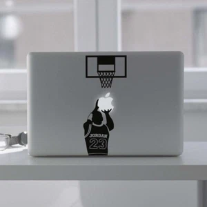 MICHAEL JORDAN BASKETBALL - Apple MacBook Decal Sticker fits all MacBook models - Picture 1 of 4