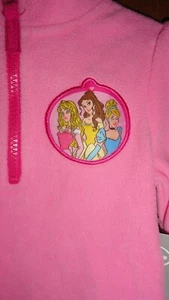 Size 4 Princesses Cindy Belle Aurora Fleece Pullover NWT Disney Pink - Picture 1 of 2