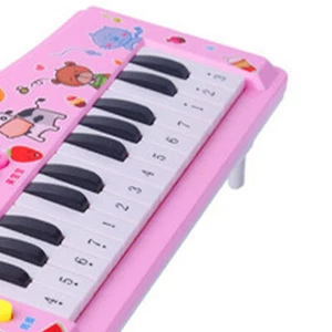 Teclado de juguete para piano para niños dibujos animados instrumento electrónico multifunción (rosa) - Imagen 1 de 12