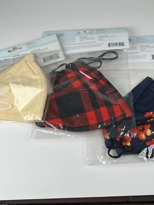 Boomer Naturals Nano Silver Technology 4 Pack Reusable Face Masks Size: S-L - Image 1 of 4