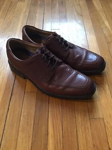 Zapatos de vestir bostonianos ligeros de lujo para hombre talla 9,5 marrón liso, cuero - Imagen 1 de 7
