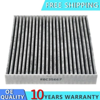 Filtro de aire de cabina de aire acondicionado carbonizado premium para Toyota 2006-18 Yaris 2010-2015 Prius Foto 1 de 4
