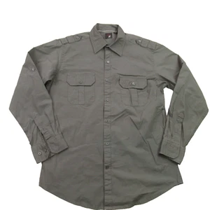 J Ferrar Shirt Mens Large Long Sleeve Button Front Outdoors Pockets 16 16 1/2 - Picture 1 of 10