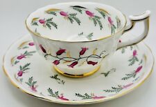 Royal Chelsea Pink Bell Flower Garland Floral Cup & Saucer; Vintage Teacup