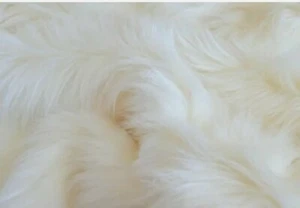 Faux Fur Fabric Long Pile, Colour White , Crafts , Bundle, 5 PIECES  - Picture 1 of 1