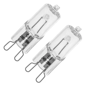 2pcs 75W G9 Clear Tungsten Halogen Downlight Bulb Light Lamp T4 Type Globe 240V - Picture 1 of 3