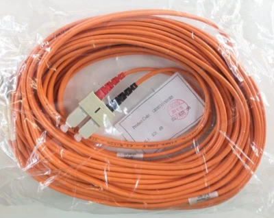 LC to SC Multimode Duplex OM2 62.5/125 ORANGE Fiber Optic Patch Cable 10M - Image 1 of 4