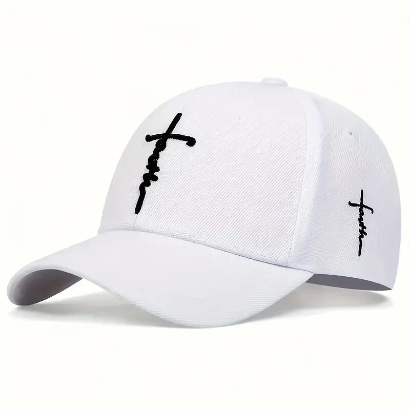 Gorra de béisbol cristiana bordada con cruz de fe, sombrero ajustable, Jesús, Dios, Cristo Foto 1 de 1