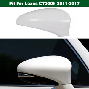 Pure White Right Rearview Mirror Cover Shell Replace For Lexus CT200h 2011-2017 - Picture 1 of 7