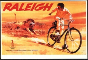 Modern Postcard: RALEIGH CYCLES. Vintage Advert Repro. Mayfair RC599 - Picture 1 of 1