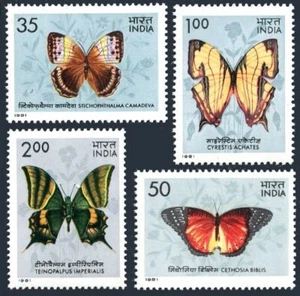 India 935-938, MNH. Michel 882-885. Butterflies 1981. - Picture 1 of 1