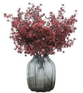 Babys Breath Silk Artificial Flowers Bulk w/Vase 10pcs Fall Decor Fake Flower... - Picture 1 of 6