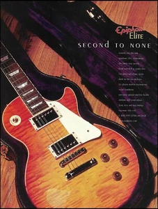 Epiphone Elite Series Electric Guitar 2002 advertisement 8 x 11 ad print - Imagen 1 de 3