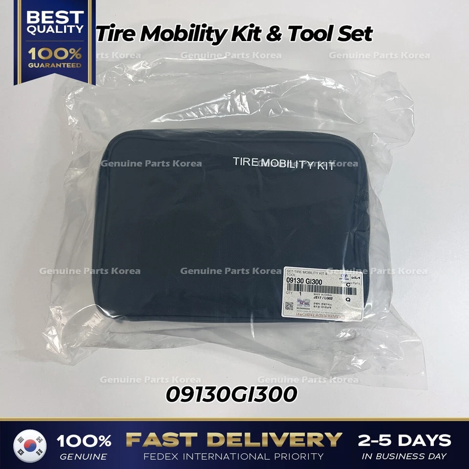 ⭐Genuino⭐ Kit de movilidad de neumáticos y juego de herramientas 09130GI300 para Hyundai Ioniq 5 Foto 1 de 3