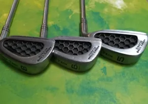 Honey comb Golf tech RH Irons #5 38" , #6 37" & # 7 36" Apollo Shaft Mint Grip - Picture 1 of 7