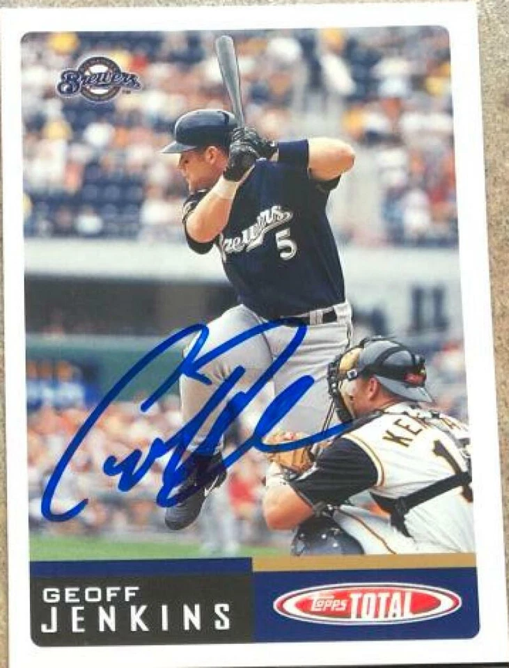 Geoff Jenkins Autografiado 2002 Topps Total #510 Foto 1 de 1
