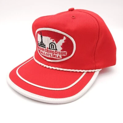 De Colección Nichols Carcasa Crew Oklahoma City Cuerda Snapback Parche Camionero Gorra EE. UU. Foto 1 de 4