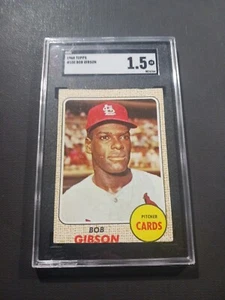 1968 Topps Bob Gibson St Louis Cardinals #100 HOF💥⚾️💥 SGC 1.5 - Bild 1 von 2