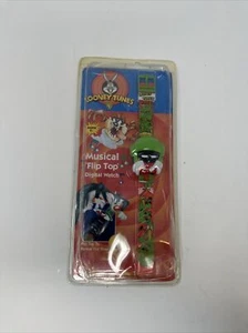 Vintage Looney Tunes Marvin The Martian  alien Musical Digital Watch 1997 New - Picture 1 of 18