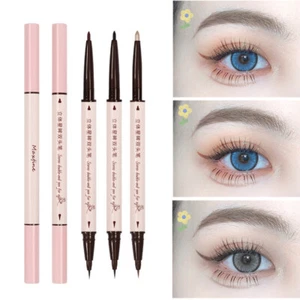 Double-ended Waterproof Eyeliner Crisp Precise Lines Pearlescent Silkworm Pen ≠ - Picture 1 of 15