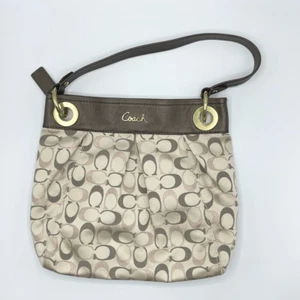 Coach Ashley Signature Metallic Handbag - Picture 1 of 16