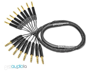 Standard Mogami 2932 8 Channel Snake | Neutrik Gold 1/4" TRS | 3 Feet 3 ft. 3' - Picture 1 of 1