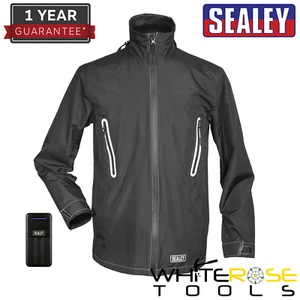 Sealey Heated Rain Jacket Large With Power Bank 5V - Picture 1 of 2