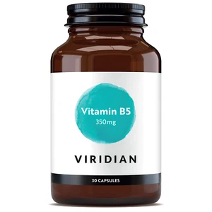 Vitamin B5 Viridian 350mg, 30 Capsules, Vegan, Kosher - Picture 1 of 1