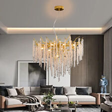 Luxury Crystal Pendant Light,Chandelier Crystal Light,Dimmable,(Gold,80Cm)