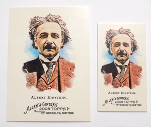 2008 Topps Allen & Ginter's World's Champions Albert Einstein Card & Mini #19 - Picture 1 of 2