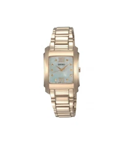 Seiko Damenuhr Gold Edelstahl Quarz SRZ368P1 - Bild 1 von 4