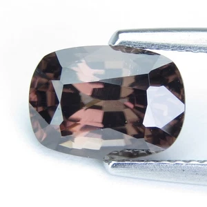 3.05Ct Stunning Ultra Rare Natural Brown Zircon 9.1X6.6mm Cushion Cut Loose Gem - Picture 1 of 5