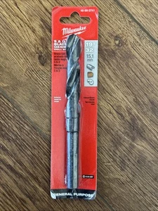 Milwaukee 19/32 In. S&d Black Oxide Drill Bit - Picture 1 of 8