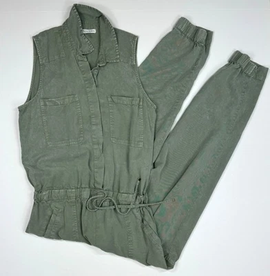 Mono Young Fabulous & Broke Sin Mangas Cuello Verde Suave Tencel Talla M Foto 1 de 4