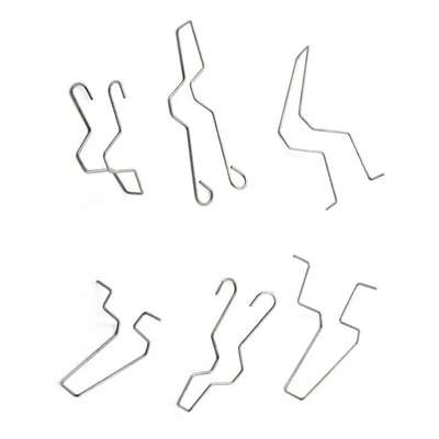 6Pcs Metal Headlight Bulb Spring Clips Auto Headlamp Light Bulb Retainer Buckles - Image 1 of 4