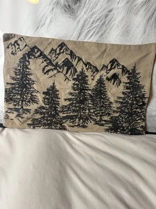 Pottery Barn Rustic Forest Lumbar Pillow Cover 16x26 - Picture 1 of 5