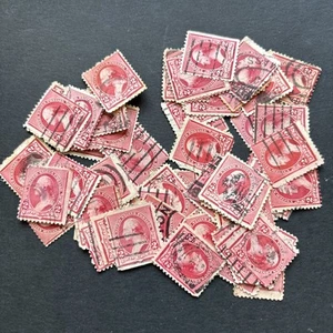 54992 US Briefmarke 1890 - Sc# 220 2c Town & Fancy Cancels 50+ - gebraucht NH siehe Bild - Bild 1 von 4