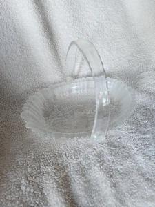 Cestino in vetro scena invernale con manico in plastica - Foto 1 di 3