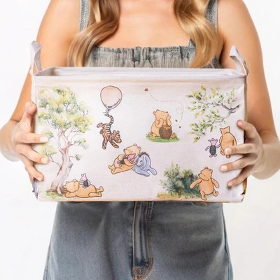 Sweet Baby Co. Clásico Winnie Pooh Cesta de Almacenamiento Infantil con Fondo Duro Grande Foto 1 de 4