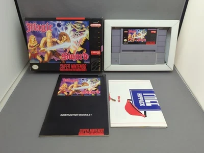 * Magic Sword (Super Nintendo SNES, 1992) Complete CIB - Image 1 of 4