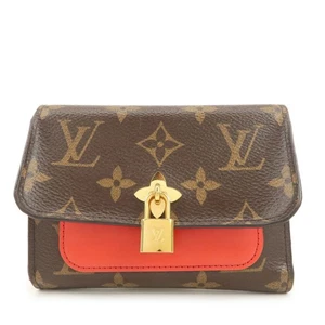 Louis Vuitton Monogram Portefeuille Flower Geldbörse Coquelicot M62567 Gebraucht Kostenloser Versand - Bild 1 von 22