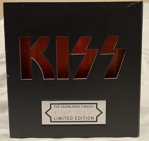 KISS The Casablanca Singles 1974-1982 Die Cut Box Set 2012 Color Vinyl Masks - Picture 1 of 9