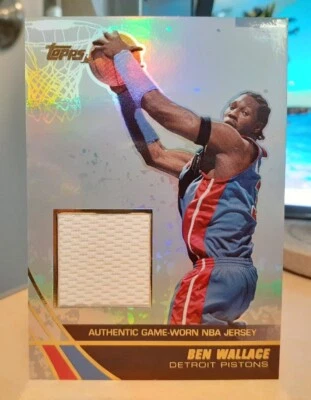 2003-04 Ben Wallace TOPPS JERSEY EDITION DETROIT PISTONS - Image 1 of 2
