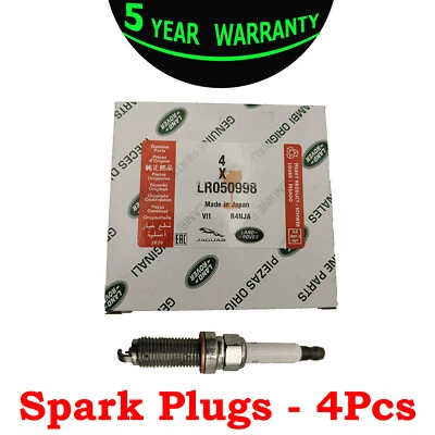 4x LR050998 Spark Plugs For Jaguar 2020 F-Type/F-Pace 3.0L V6 - Gas, 5.0L V8 Foto 1 de 4
