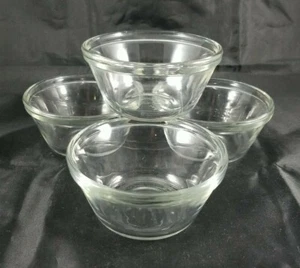 Juego de 4 cuencos de vidrio transparente para natillas de postre Anchor Hocking de 6 oz #177 - Imagen 1 de 6