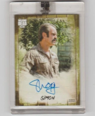 WALKING DEAD AUTOGRAPH COLLECTION STEVEN OGG/SIMON  #07/10!!   HTF ITEM!! - Image 1 of 2